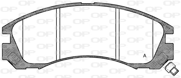 OPEN PARTS Комплект тормозных колодок, дисковый тормоз BPA0354.32